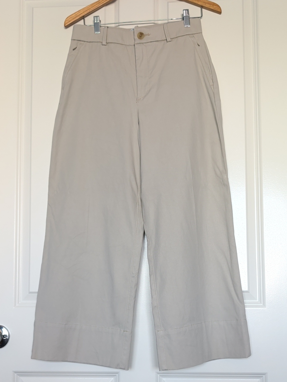 SPANX Wide-Leg Pants in Light Taupe